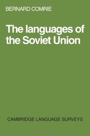 Cover of: The languages of the Soviet Union