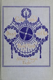 Cover of: Colonial days in old New York.