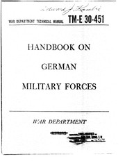 Cover of: Handbook On German Military Forces