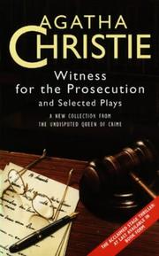Witness for the prosecution and selected plays