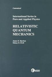 Relativistic quantum mechanics