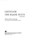 Criticism: the major texts