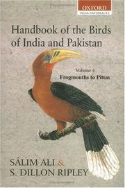 Handbook of the birds of India and Pakistan together with those of Bangladesh, Nepal, Bhutan and Sri Lanka