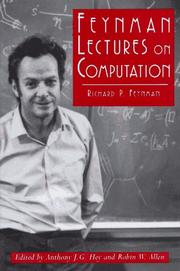 Feynman lectures on computation