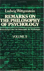 Remarks on the philosophy of psychology