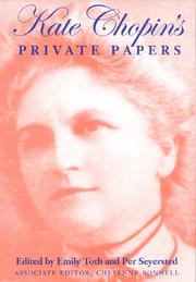 Kate Chopin's private papers
