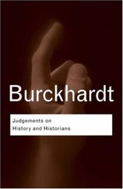 Judgements on history and historians