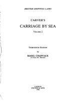 Treatise on the law relating to the carriage of goods by sea