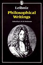 Phil osophical writings [of] Leibniz