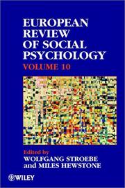 European Review of Social Psychology, zzEuropean Review of Social Psychology zz (European Review of Social Psychology)