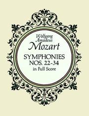 Symphonies Nos. 22-34 in Full Score