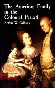 The American Family in the Colonial Period