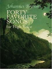 Forty Favorite Songs for High Voice