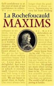 Maxims of La Rochefoucauld