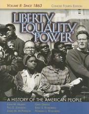 Liberty, Equality, Power: A History of the American People, Vol. II