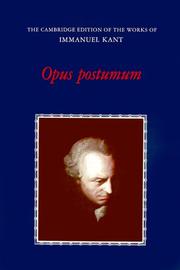 Opus Postumum