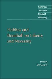 Hobbes and Bramhall on Liberty and Necessity (Cambridge Texts in the History of Philosophy)