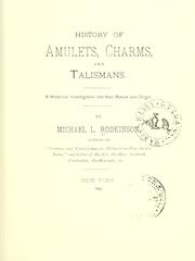 History of amulets, charms, and talismans