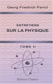 Entretiens sur la physique