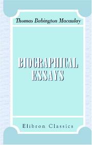 Biographical essays