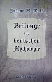 Beiträge zur deutschen Mythologie