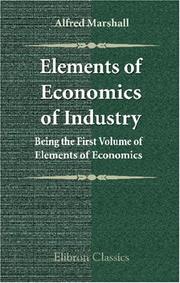 Elements of economics of industry