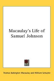 Macaulay's Life of Samuel Johnson