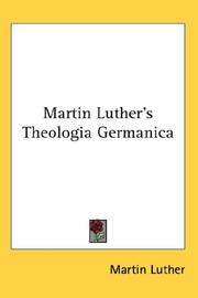 Martin Luther's Theologia Germanica