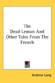 The Dead Leman And Other Tales From The French