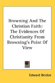 Browning and the Christian faith