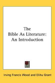 The Bible As Literature