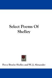 Select poems of Shelley