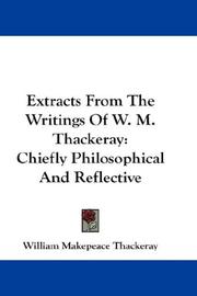 Extracts From The Writings Of W. M. Thackeray