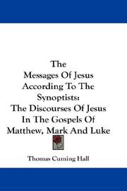 The Messages Of Jesus According To The Synoptists