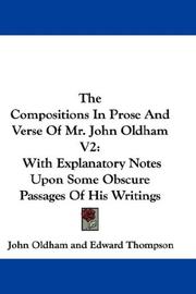 The Compositions In Prose And Verse Of Mr. John Oldham V2