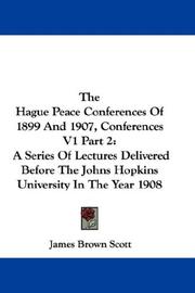 The Hague Peace Conferences Of 1899 And 1907, Conferences V1 Part 2