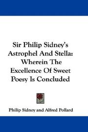 Sir Philip Sidney's Astrophel And Stella