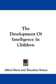 The Development of Intelligence in Children