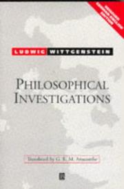 Philosophical Investigations/Philosophische Untersuchungen