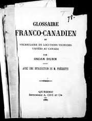 Glossaire franco-canadien