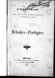 Mélodies poétiques