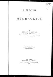 A treatise on hydraulics