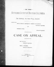 In the Supreme Court of British Columbia, on appeal to the full court