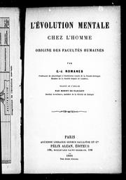 L' évolution mentale chez l'homme