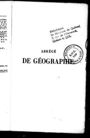 Abrégé de géographie