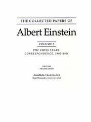 The Collected Papers of Albert Einstein, Volume 5: The Swiss Years