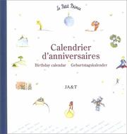 Le Petit Prince Calendrier d'Anniversaires (The Little Prince Birthday Calendar)