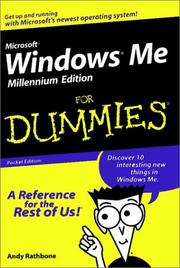 Microsoft Windows Me Millennium Edition for dummies