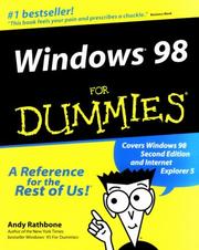 Windows® 98 For Dummies® & Internet For Dummies® Pkt Ed Bundle