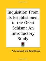 Inquisition From Its Establishment to the Great Schism